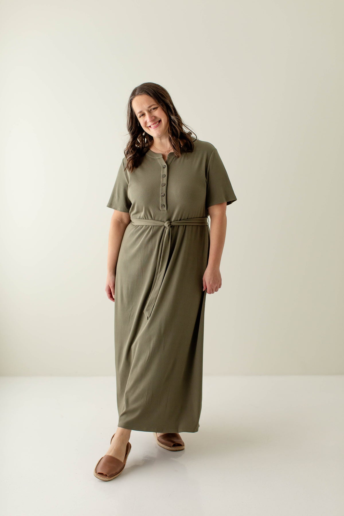'Katelyn' Ribbed Knit Maxi Dress