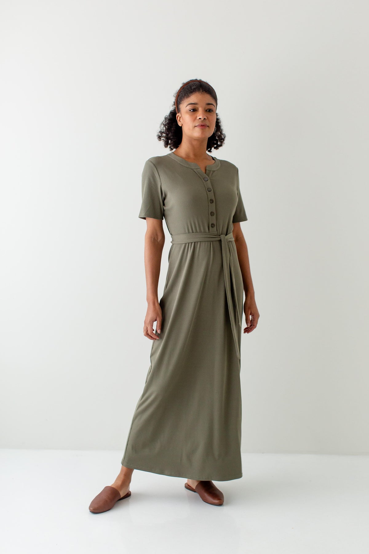 'Katelyn' Ribbed Knit Maxi Dress
