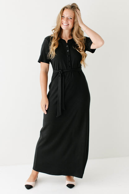 'Katelyn' Ribbed Knit Maxi Dress
