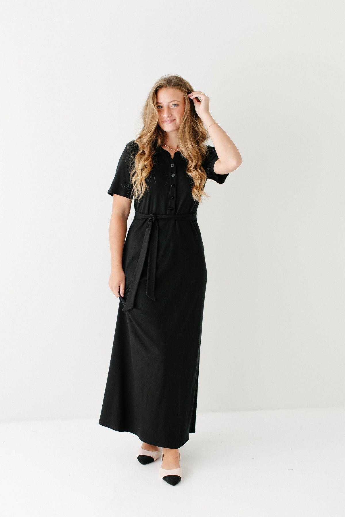 'Katelyn' Ribbed Knit Maxi Dress