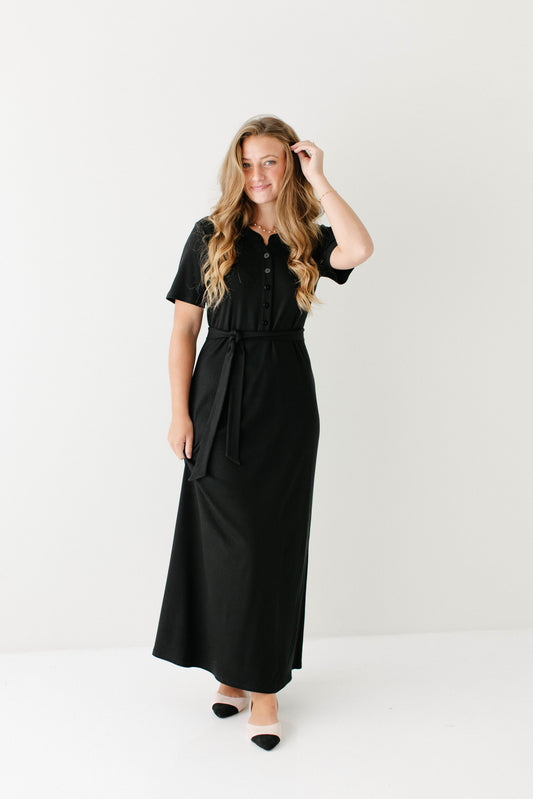 'Katelyn' Ribbed Knit Maxi Dress