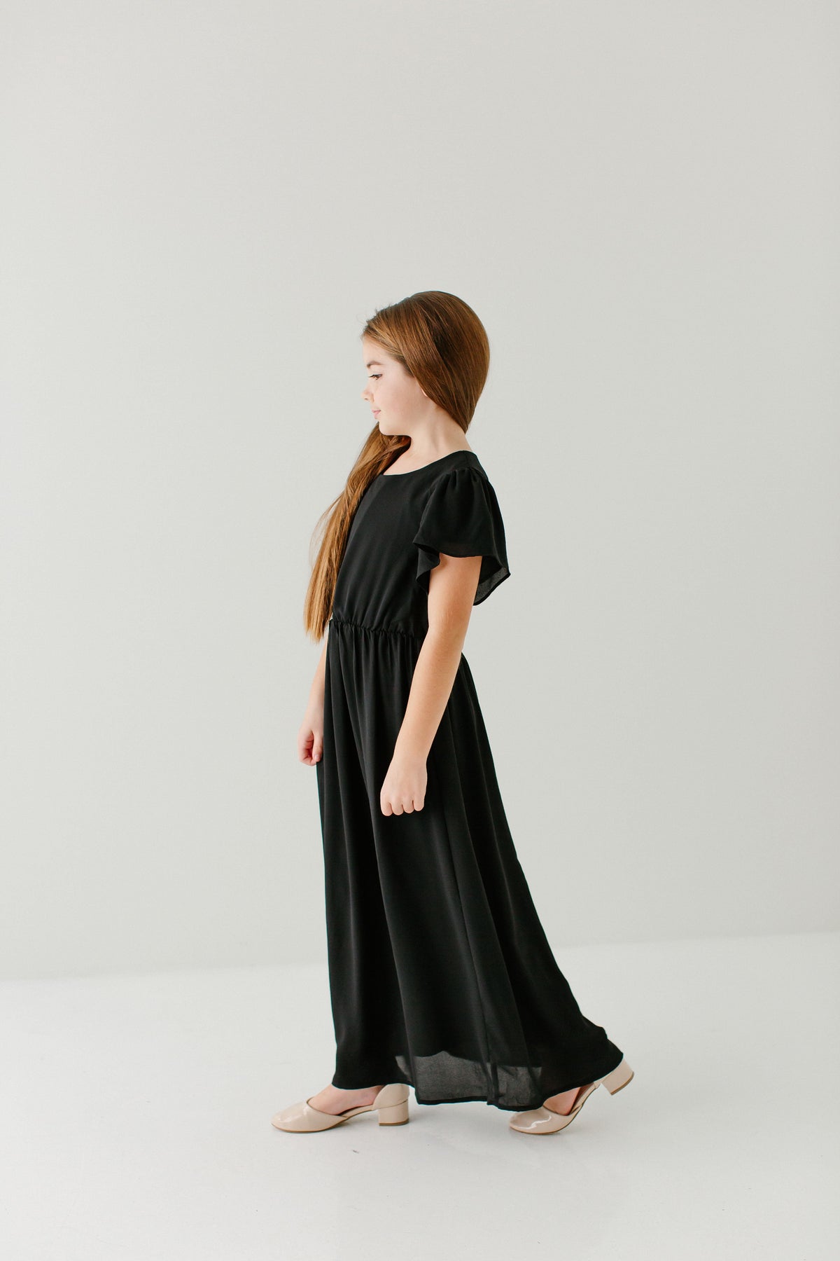 'Naomi' Girl Chiffon Maxi Dress FINAL SALE
